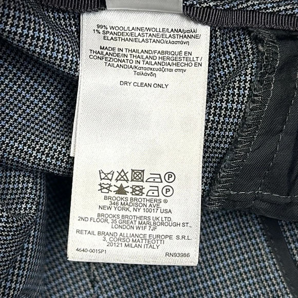 Brooks Brothers Lucia Fit Women’s Size 8 Navy Blue Wool Trousers Work Pants - Picture 9 of 13